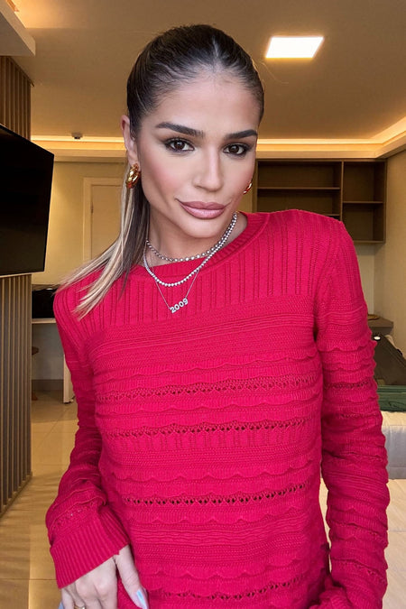 Blusa Tricot Cintia Vermelho