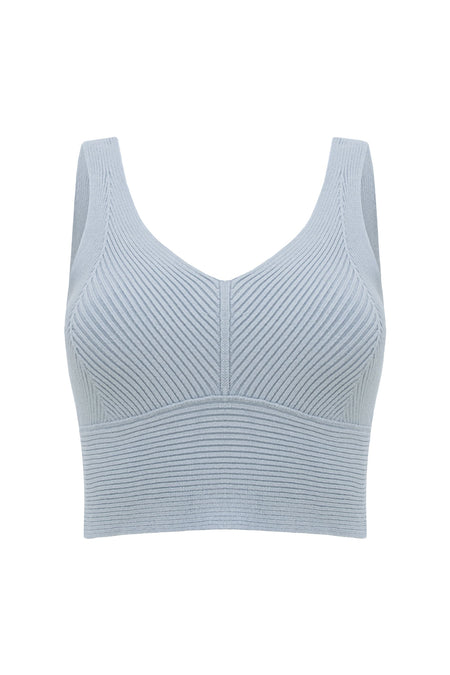 Top Tricot Cintia Azul Claro