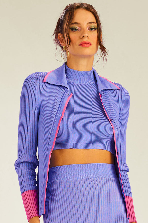 Top Tricot Grace Lilás Imperial