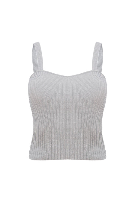 Top Tricot Leonora Prata