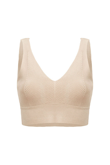 Top Tricot Luara Bege Creamy