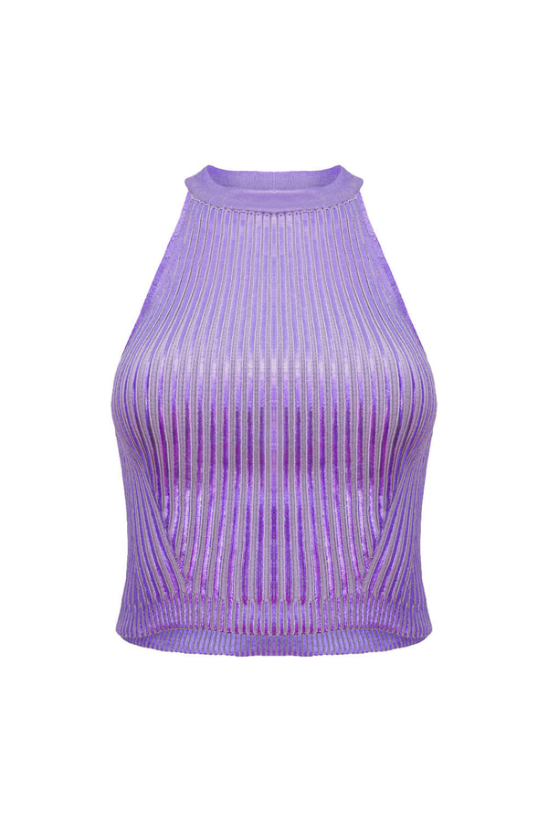 Top Tricot Noemie Lavender Metalic