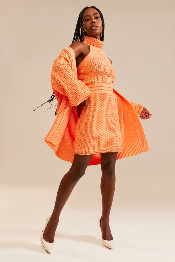 Conjunto Tricot Talita Laranja Turmeric