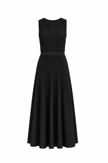 Vestido Tricot Midi Clarice Preto