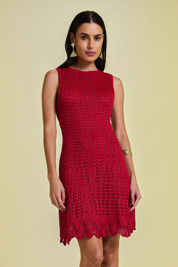 Vestido Tricot Lyra Vermelho