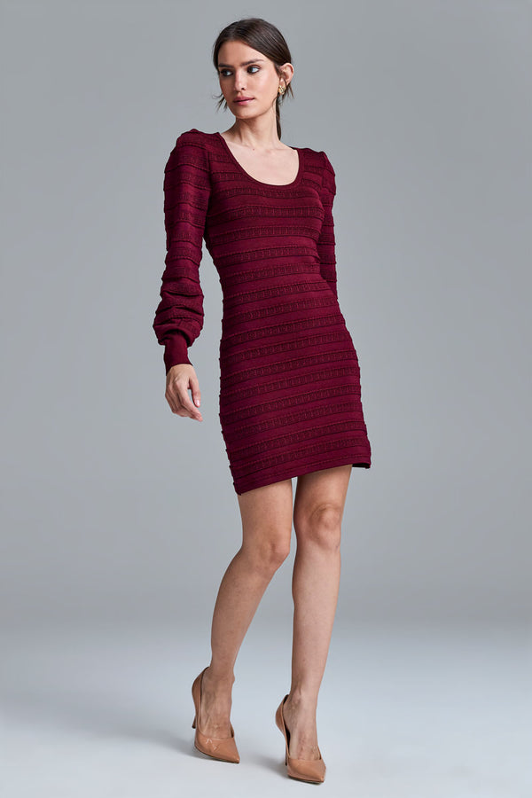 Vestido Tricot Pamela Ameixa