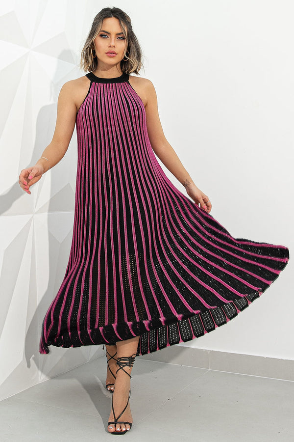 Vestido Tricot Midi Chelsea Preto