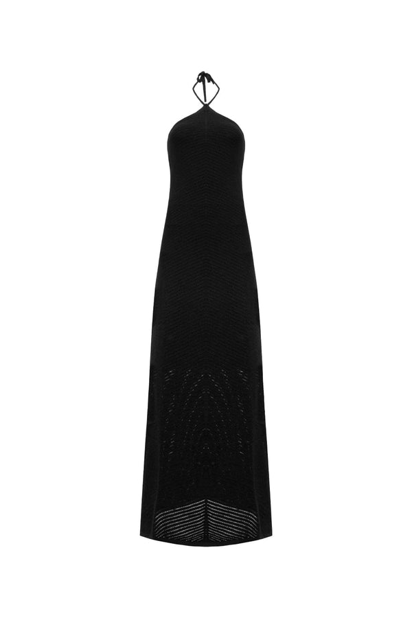 Vestido Tricot Midi Isis Preto