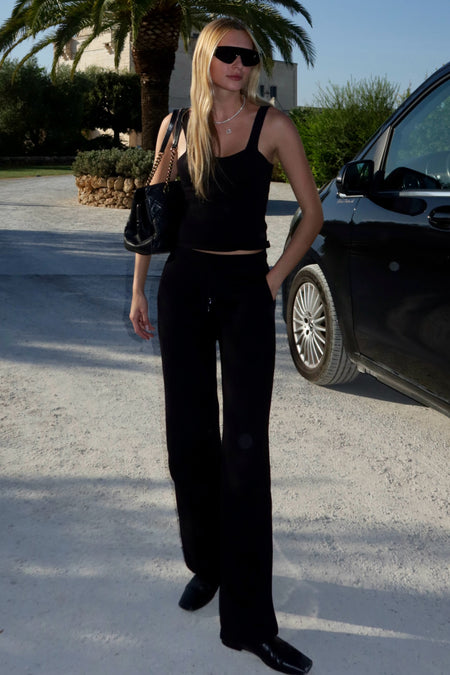 Conjunto Tricot Leda Manga Longa Preto