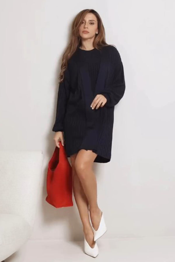 Vestido Tricot Cleo Azul Marinho