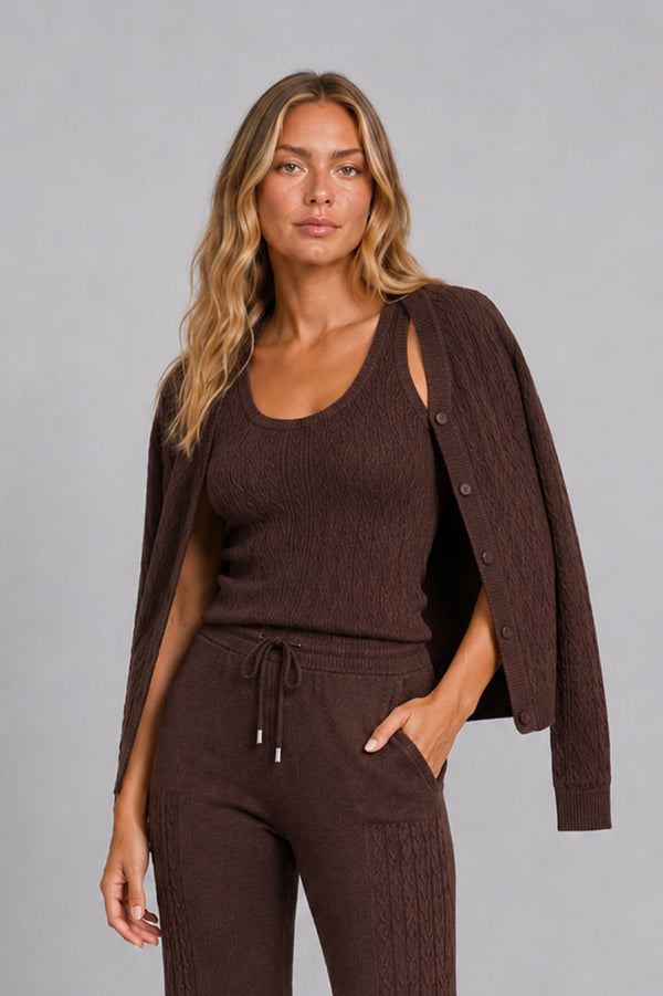 Casaco Tricot New Amelie Cacau