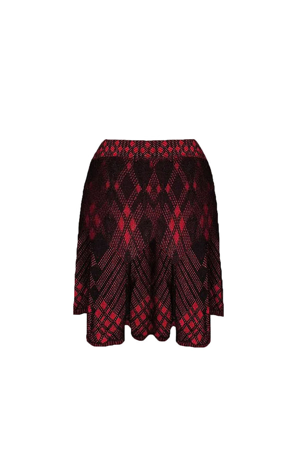 Saia Tricot Oxford Vermelha MINI