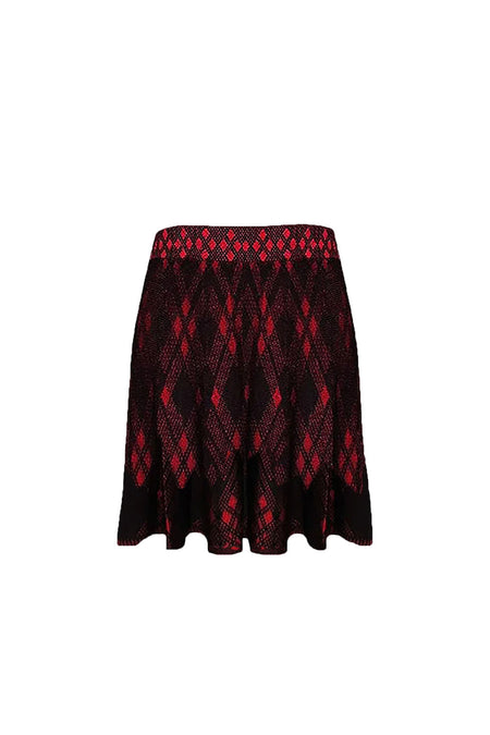 Saia Tricot Oxford Vermelha MINI