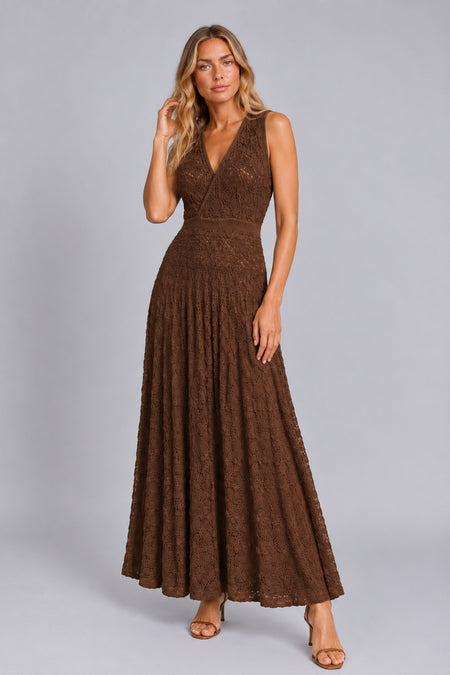 Vestido Tricot Aira Marrom