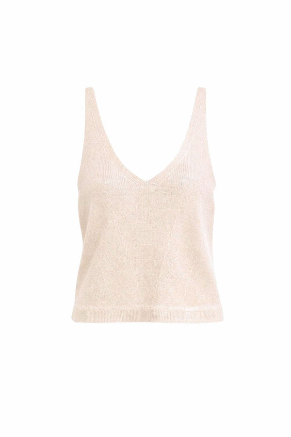 Regata Tricot Carina Bege Areia