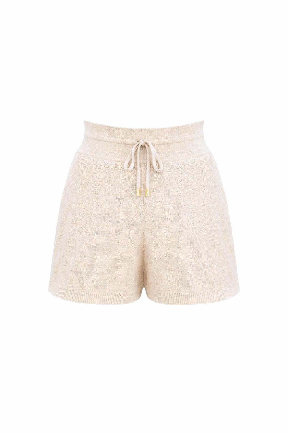 Shorts Tricot Carina Bege Areia