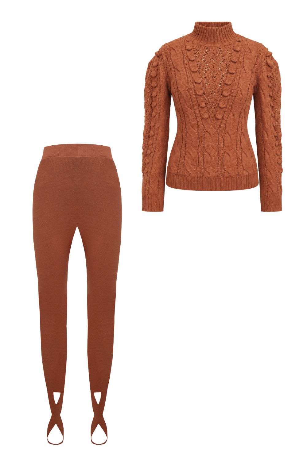 Conjunto Tricot Samira Terracota