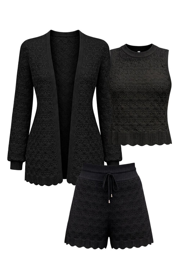 Conjunto Tricot Lily Preto