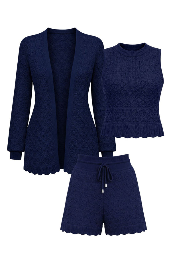 Conjunto Tricot Lily Marinho