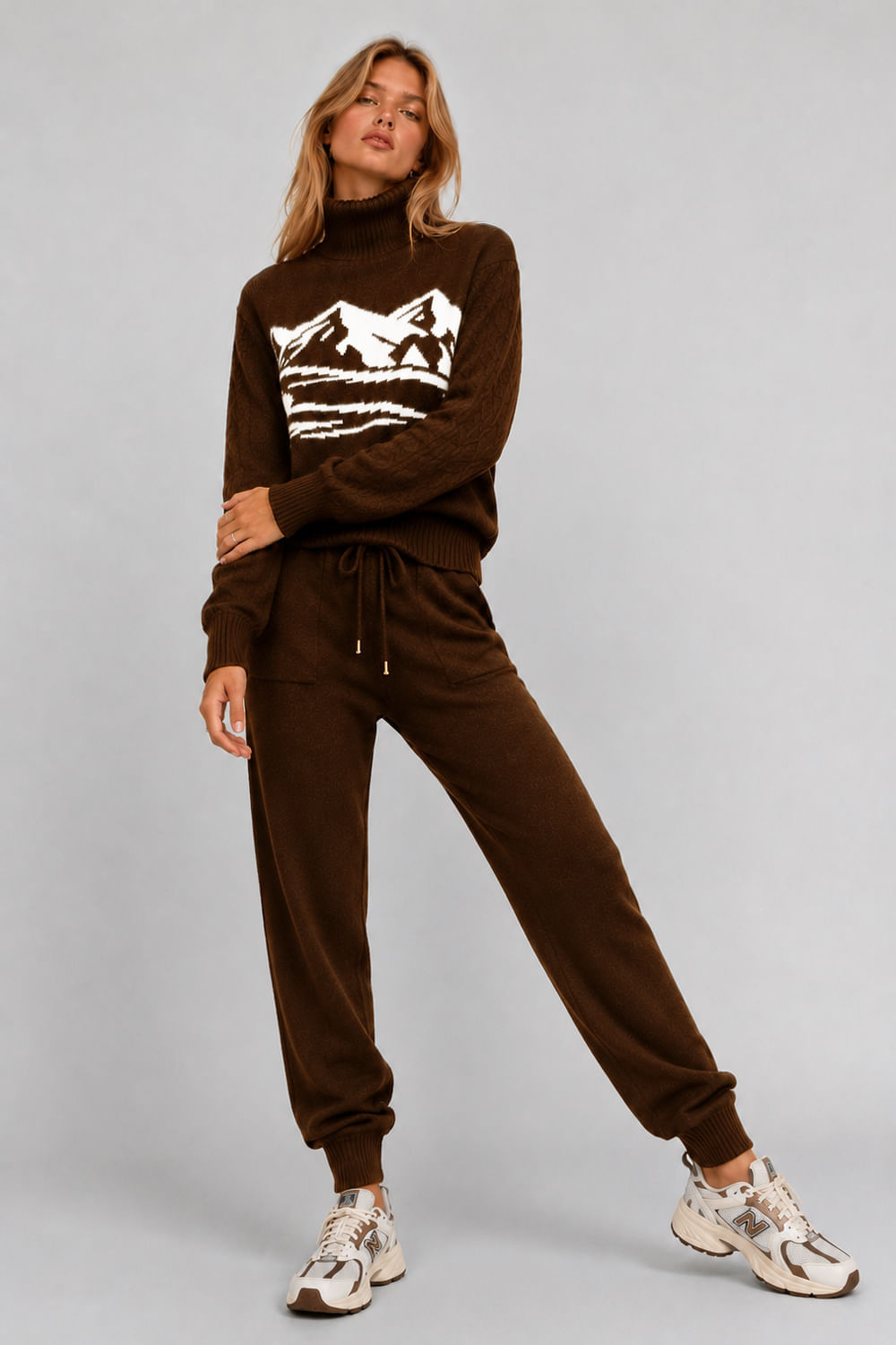 Calça Tricot Alpes Dark Brown