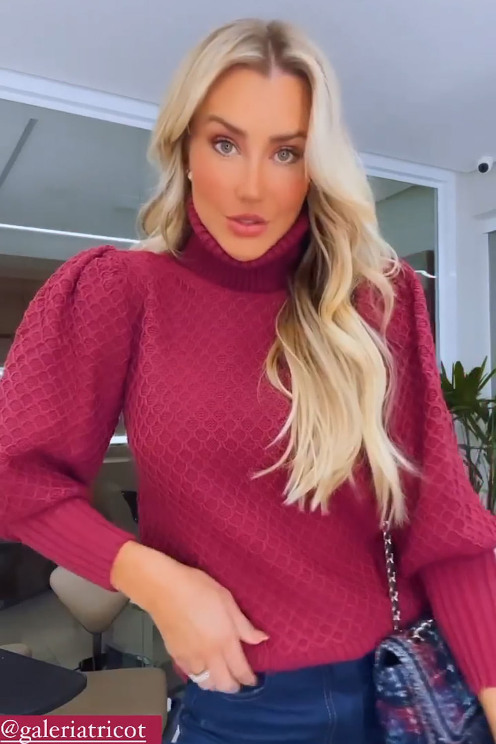 Blusa Tricot Suzy Roxo Imperial
