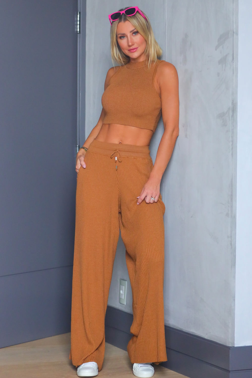 Top Tricot Vicky Caramelo