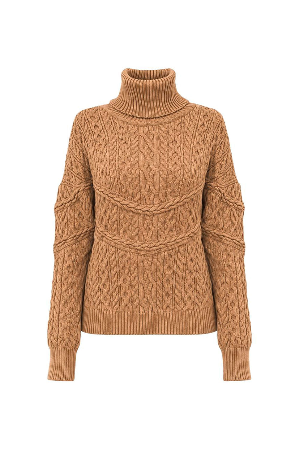 Blusa Tricot Nani Amêndoa