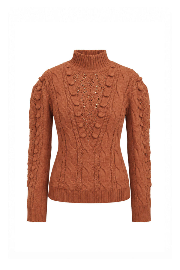 Blusa Tricot Samira Terracota