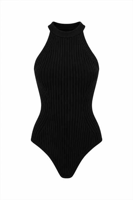 Body Tricot Olivia Preto