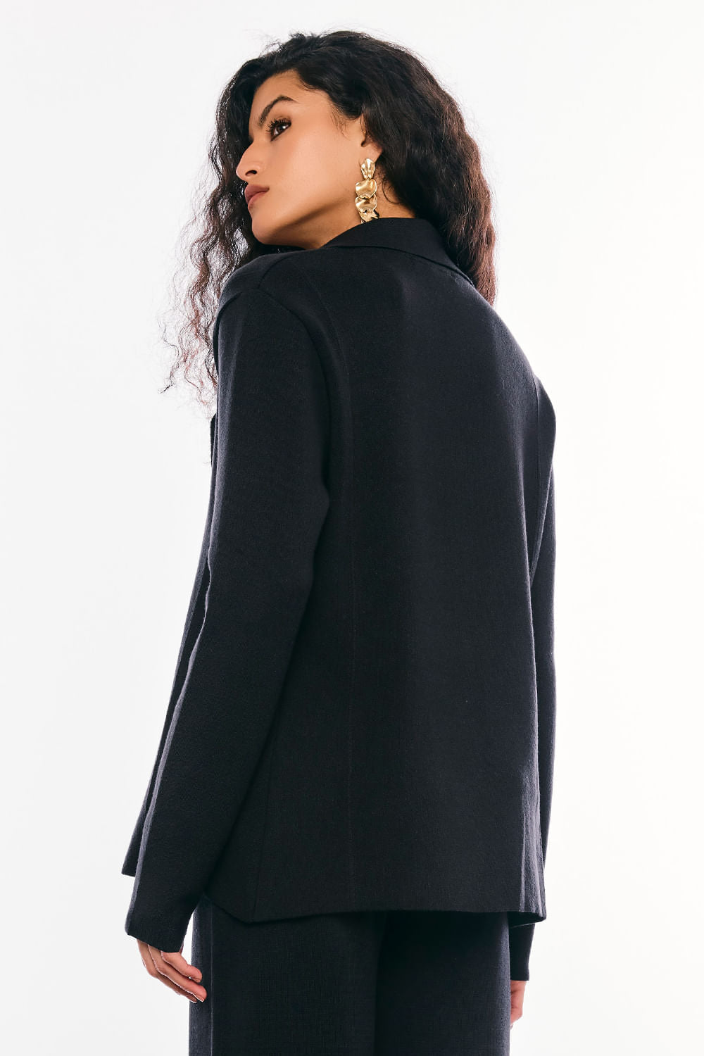 Blazer Tricot Serafine Preto