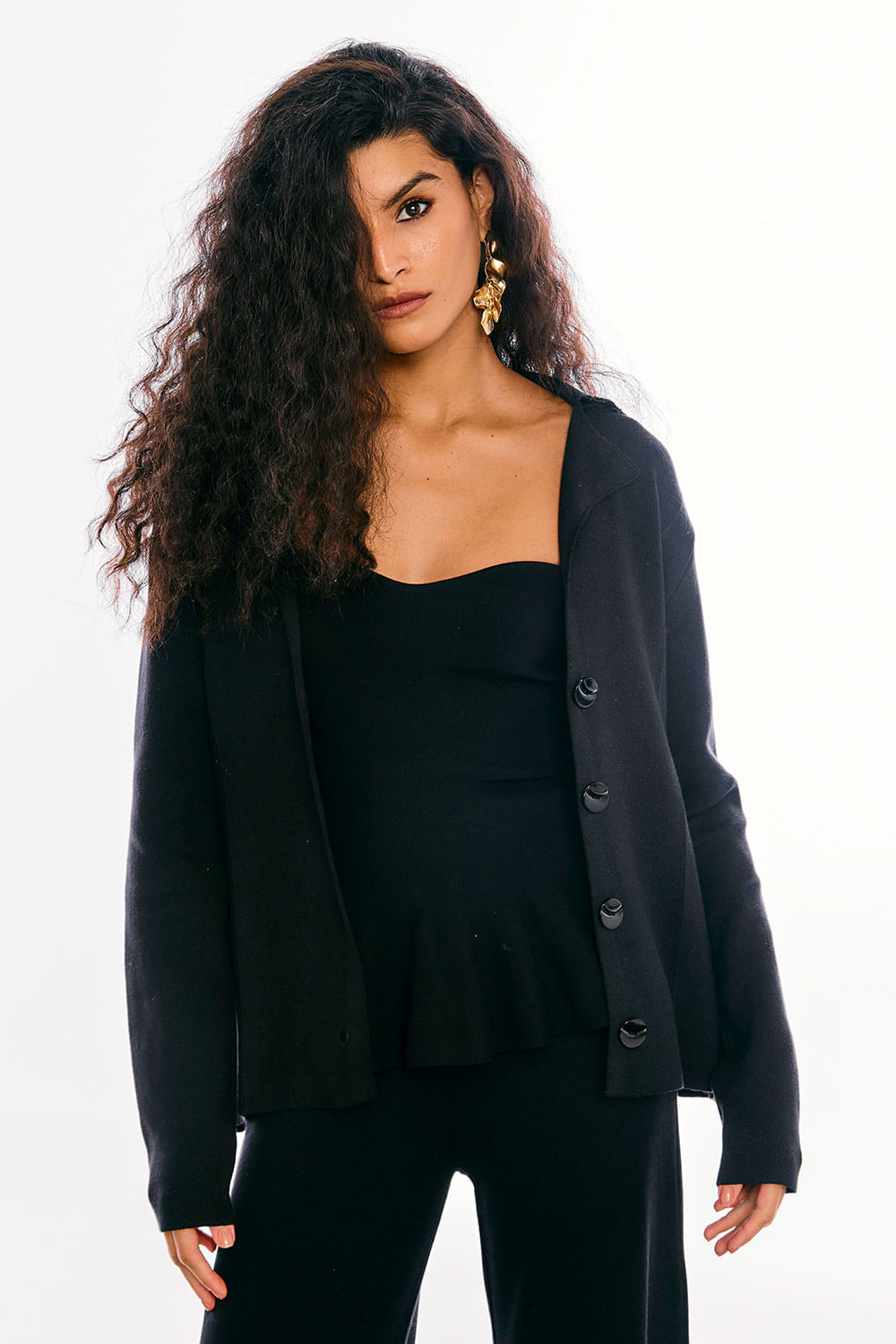 Blazer Tricot Serafine Preto