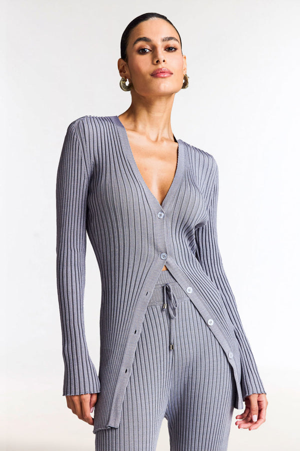 Blusa Tricot Katiusca Cinza Storm