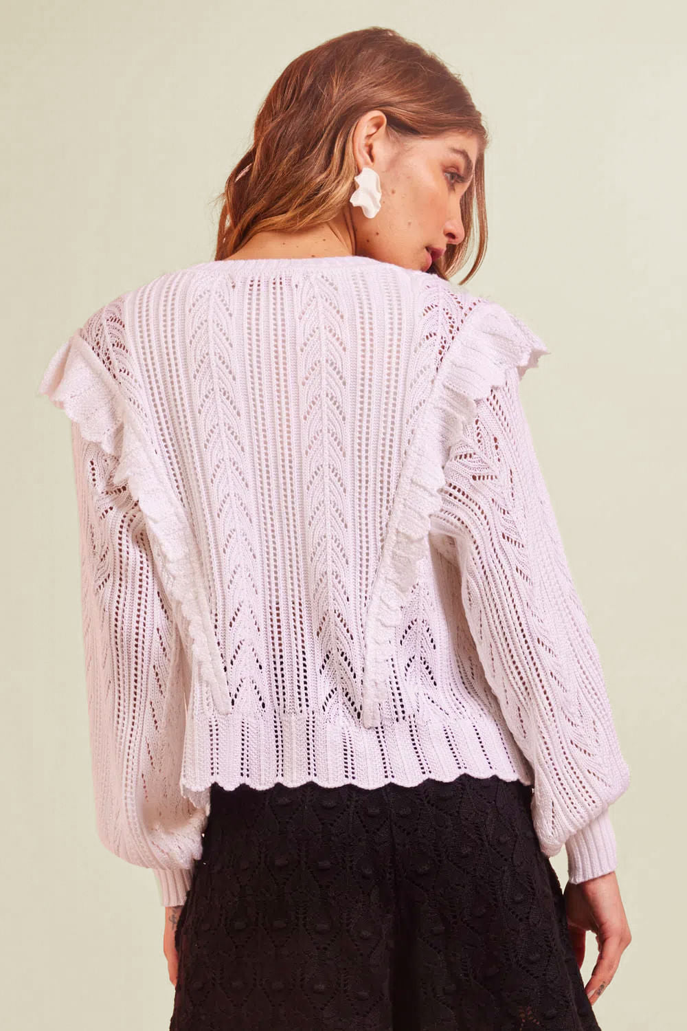 Blusa Tricot Alanis Off White