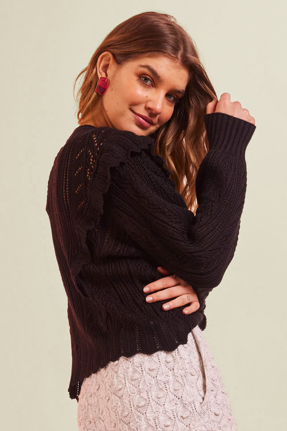 Blusa Tricot Alanis Preto