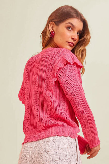 Blusa Tricot Alanis Rosa Penélope
