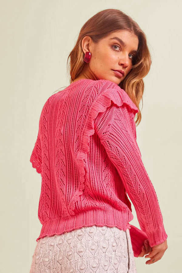 Blusa Tricot Alanis Rosa Penélope