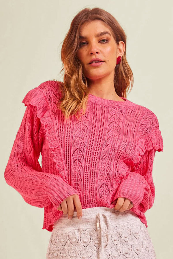 Blusa Tricot Alanis Rosa Penélope