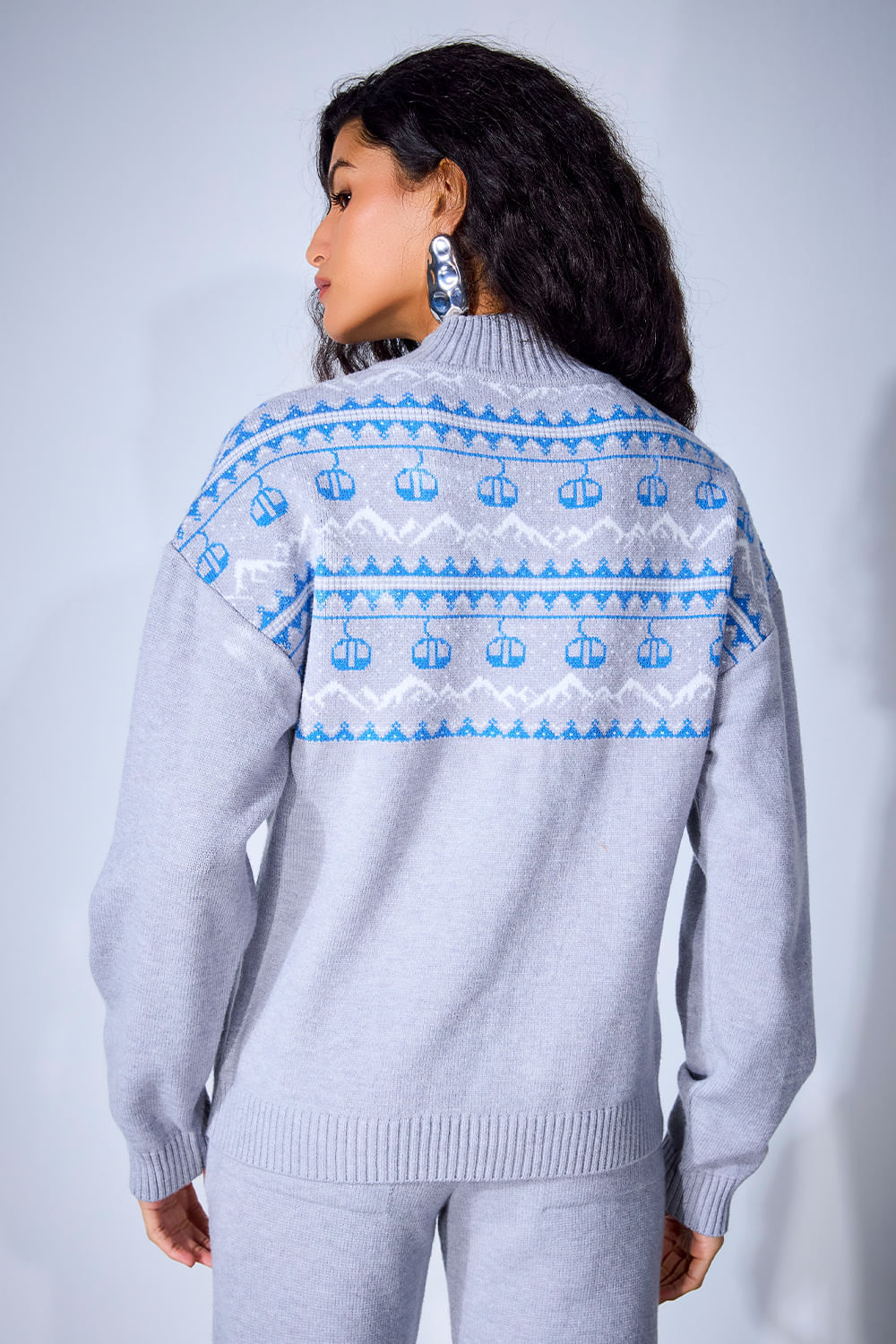 Blusa Tricot Mont Blanc Cinza Mescla