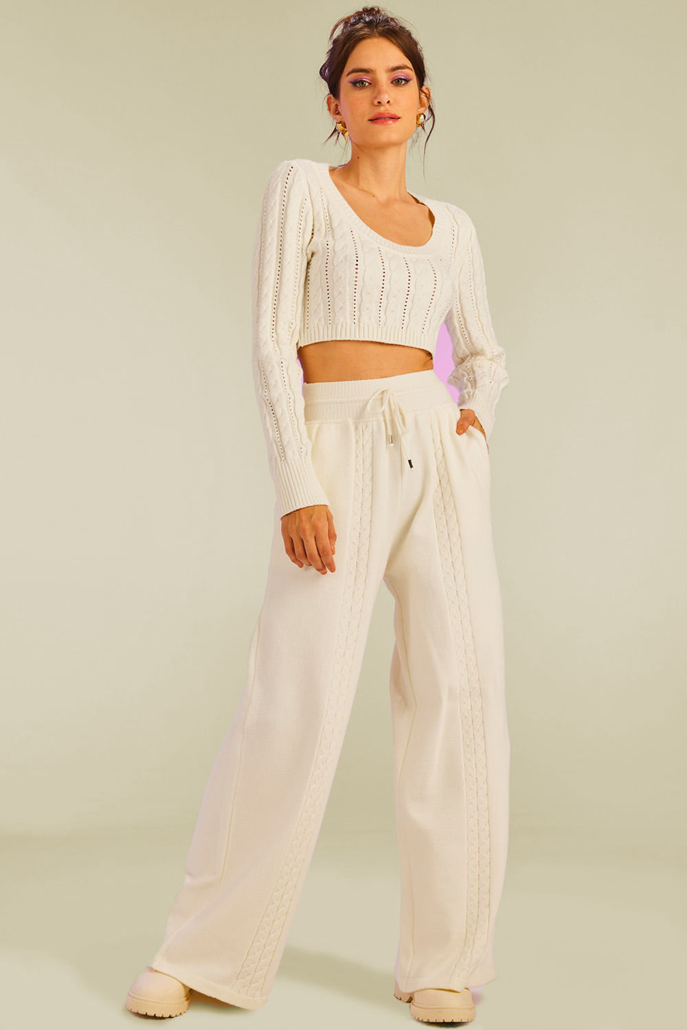 Blusa Tricot Anabela Off White