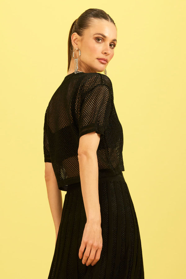 Blusa Tricot Angela Preto