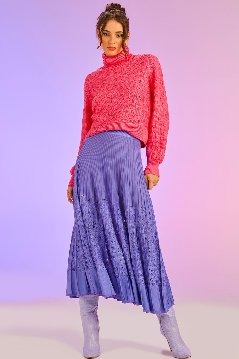 Blusa Tricot Ariel Rosa Penélope