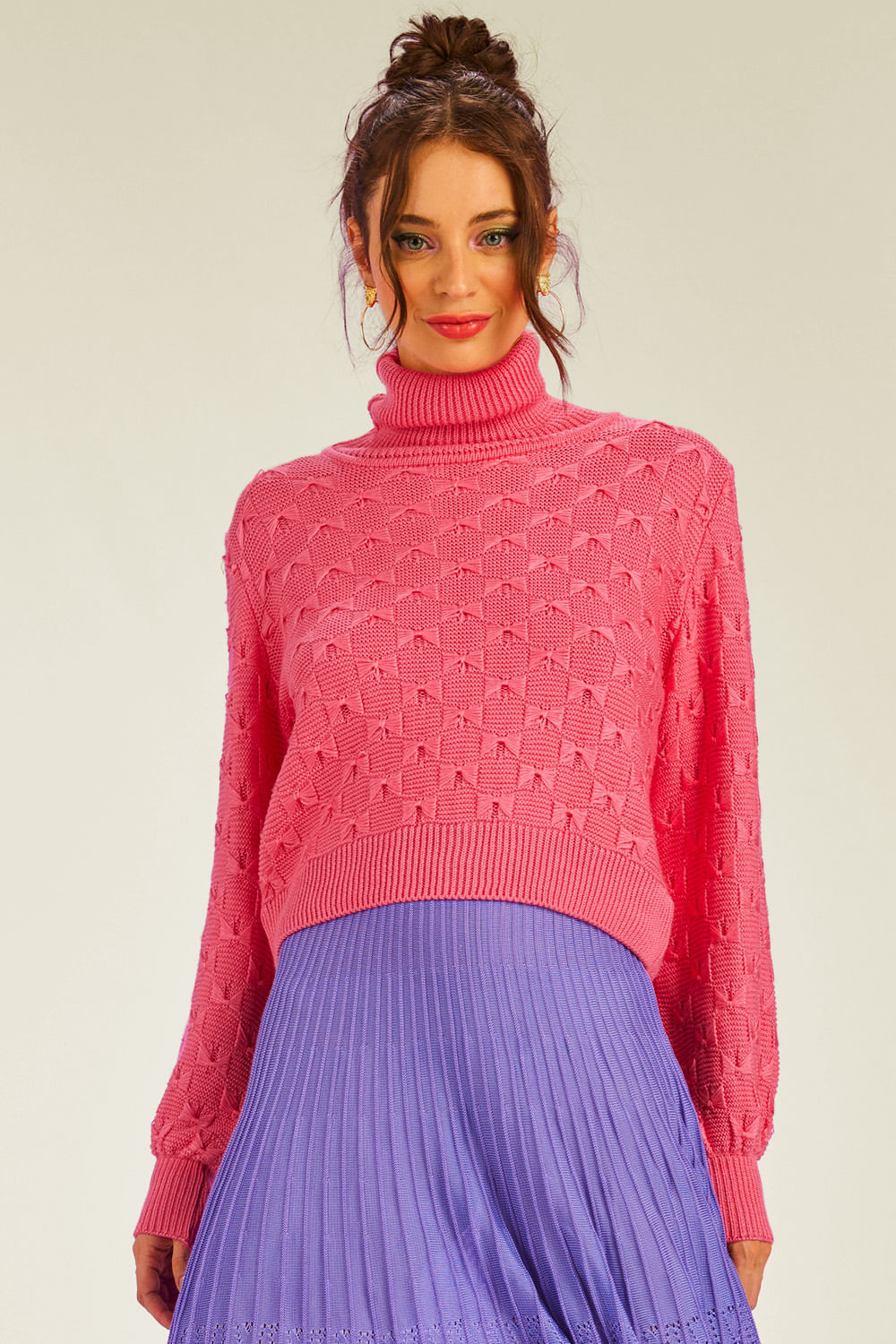 Blusa Tricot Ariel Rosa Penélope