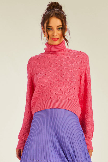 Blusa Tricot Ariel Rosa Penélope