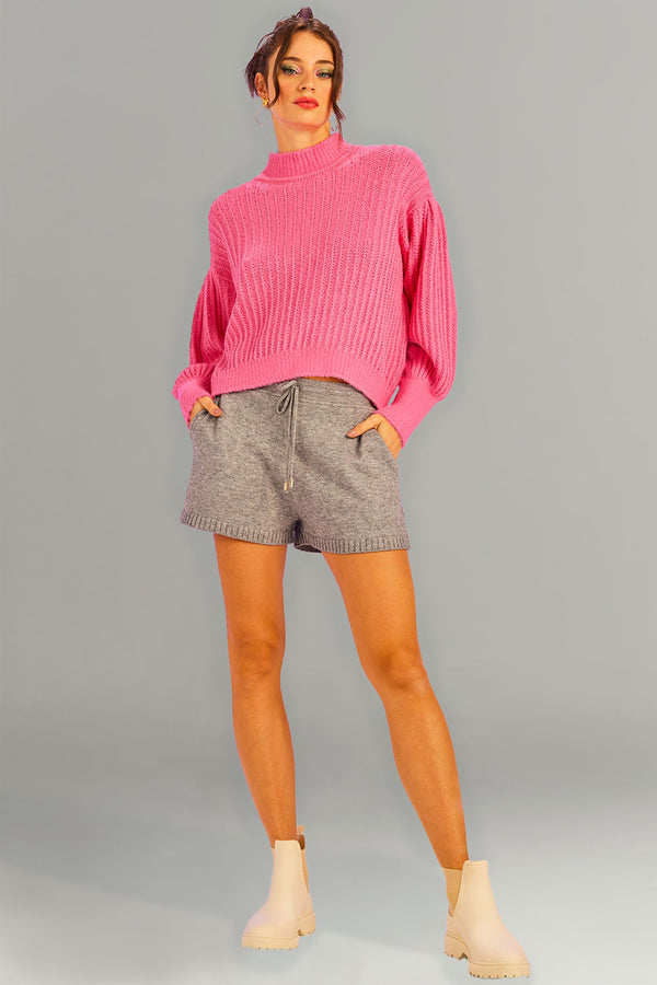 Blusa Tricot Bloom Rosa Penélope