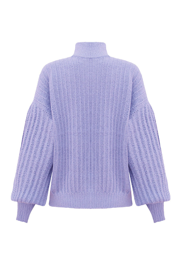 Blusa Tricot Bloom Lilás Imperial