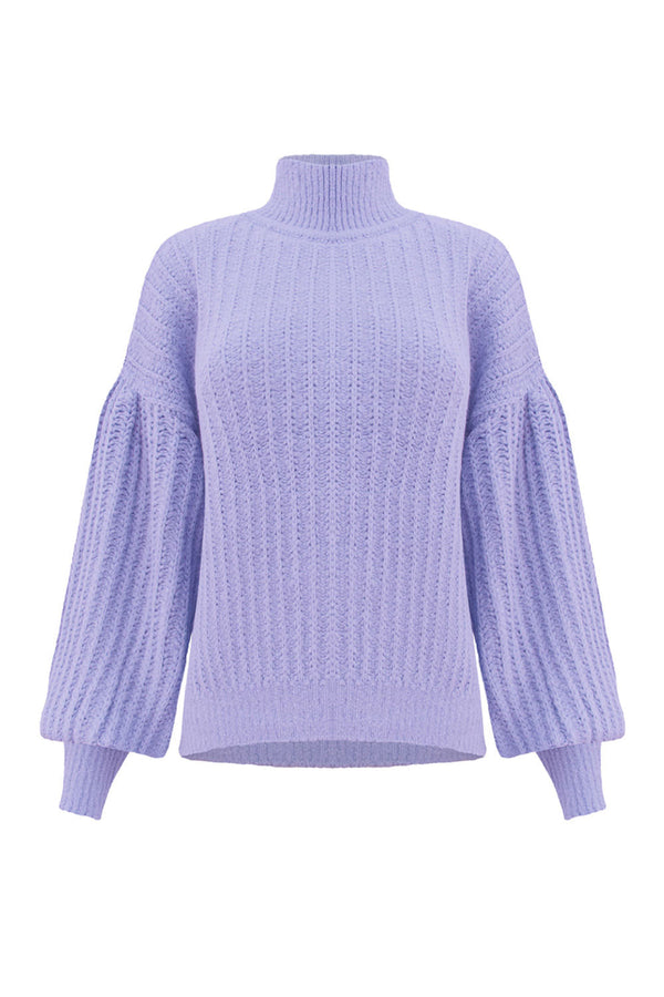 Blusa Tricot Bloom Lilás Imperial