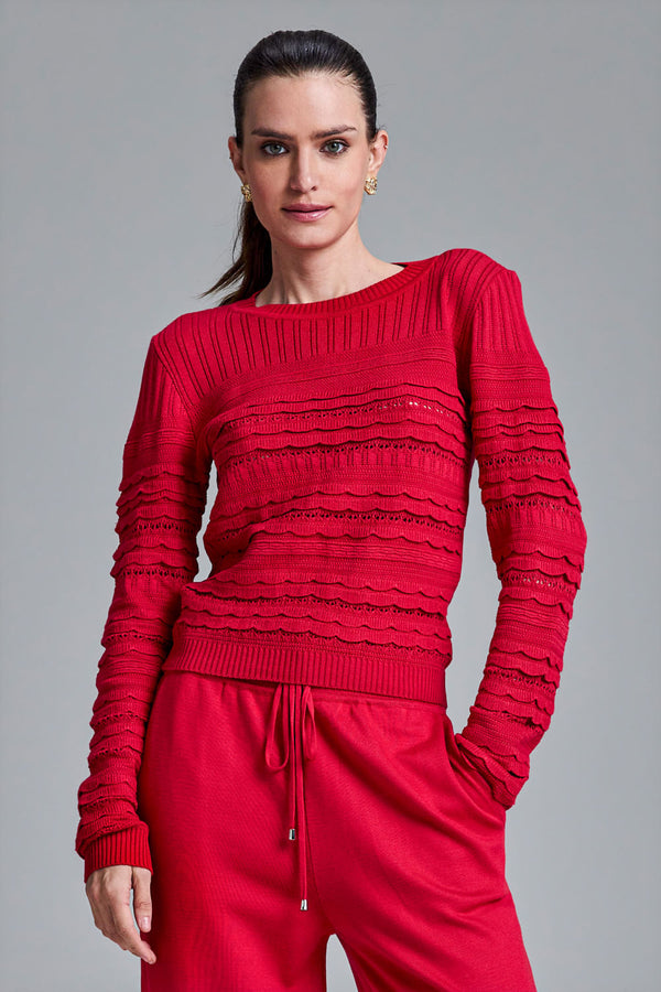 Blusa Tricot Cintia Vermelho
