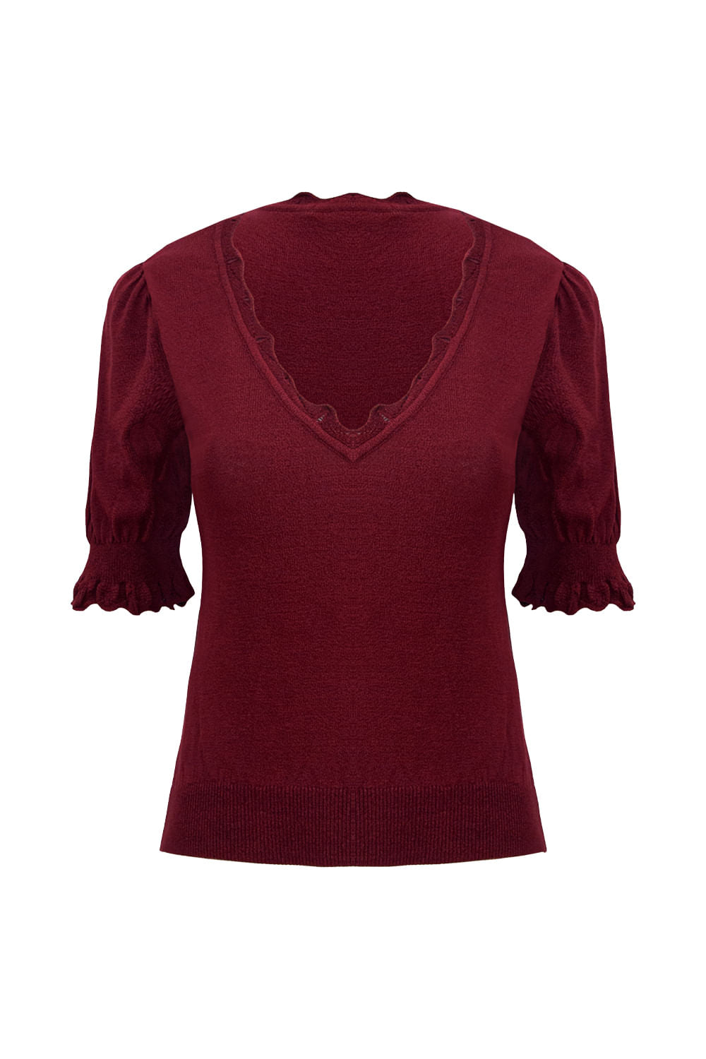 Blusa Tricot Jordana Marsala Rost