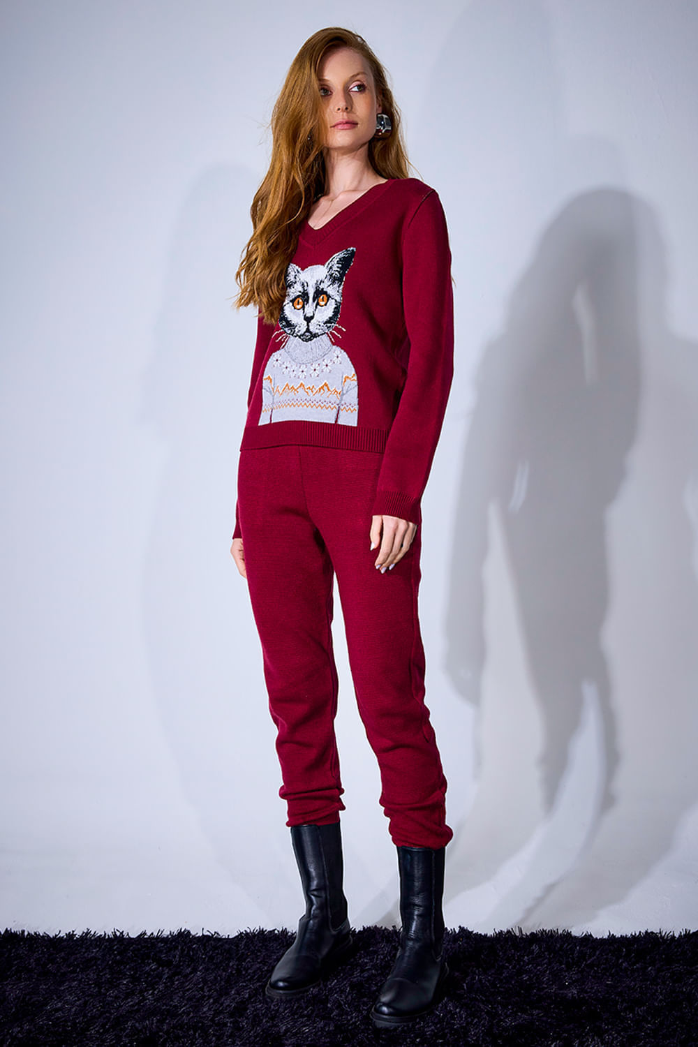Blusa Tricot Kitty Marsala