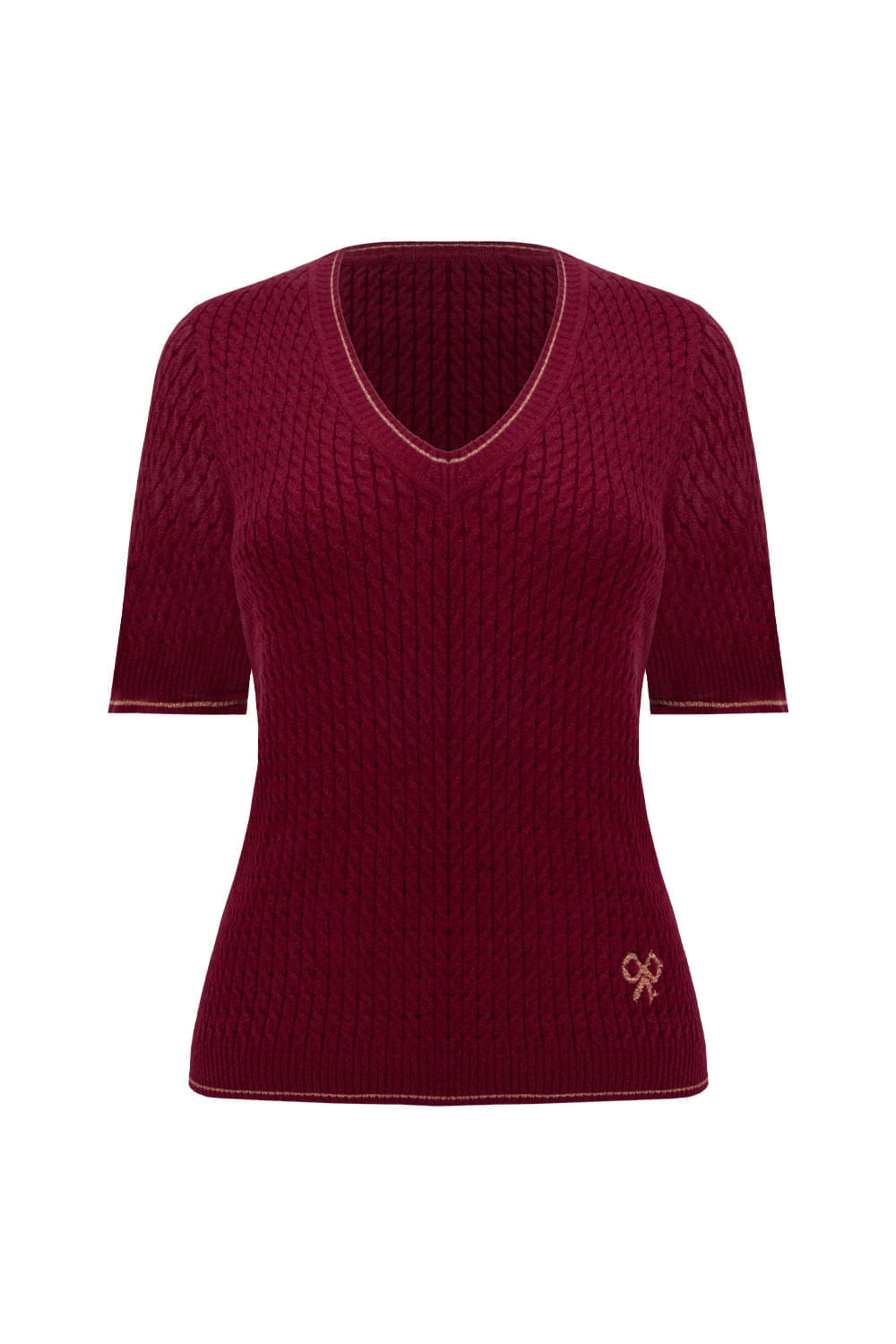 T-Shirt Tricot Amor Infinito Marsala